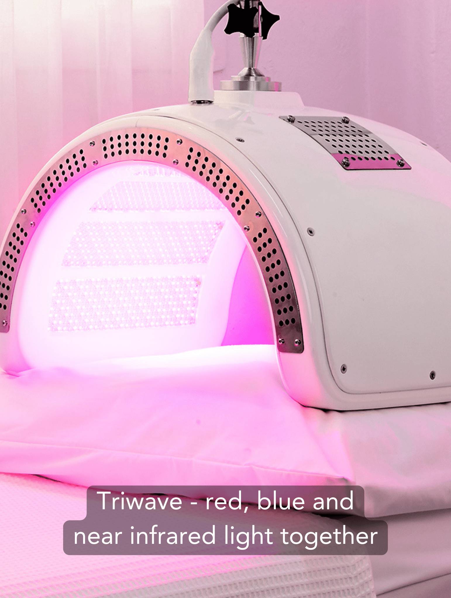 Dermalux triwave Dermalux treatment with red, blue and nearinfrared light concurrently